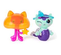 Gabby's Dollhouse: The Movie, MerCat and Kitty Jellyfish, Toy Figures with 2 Accessories, Kids Toys for Girls and Boys Ages 3 and Up