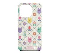 Gabby’s Dollhouse Floral Cat Tile All Over Print Case for iPhone 13 Pro