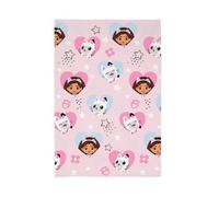 Gabby’s Dollhouse Gabbys Dollhouse Hearts And Stars Fleece Blanket