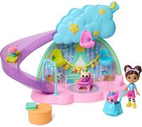 Gabby’s Dollhouse, Kitty Care Ear Purrfect Playroom, 17-Piece Playset with 4