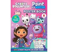 Gabby’s Dollhouse Paint with Water Poster Book A4 - Kids Painting Activity Book with 10 Pull-Out Posters & Built-in Paint Palette Pages, Mess-Free Water Colour Art Set for Children Age 3-8