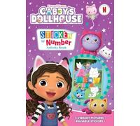 Gabby’s Dollhouse Sticker by Number Activity Book - Kids A4 Sticker Activity Book with 50+ Reusable Stickers, Colouring & Puzzles, Official Licensed Children’s Book Age 3-8