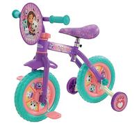 Gabby's Dollhouse 2-in-1 Training Bike - 10 Inch, Officially Licensed, Vibrant Decals, Sturdy Frame, Adjustable Seat and Handlebars - Perfect for Gabby's Dollhouse Fans - Ages 2+