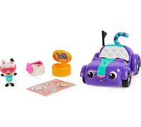 Gabbys Dollhouse 6062145, Carlita Car with Pandy Paws Collectible Figure and 2
