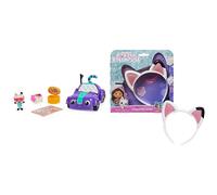 Gabby's Dollhouse 6062145, Carlita Car with Pandy Paws Collectible Figure and 2