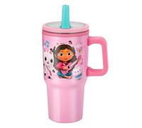 Gabby's Dollhouse 640mL Double Walled Vacuum Insulated Tumbler with Straw & Handle