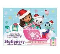 GABBY'S DOLLHOUSE ADVENT CALENDAR STATIONERY SET 2026 Advent Calendar Stationery Set, Official Licensed 24-Day Christmas Countdown with Daily Surprise Gifts, Fun Collectible Holiday Stationery for Kid