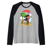 Gabby's Dollhouse Ahoy Pirate Pals Raglan Baseball Tee
