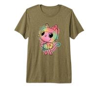 Gabby's Dollhouse Big Pandy Paws Watercolor Sketch Premium T-Shirt