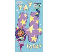 GABBYS DOLLHOUSE BIRTHDAY CARD AGE 4