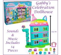 Gabby's Dollhouse Celebration Playset Kids Doll House Toy with Accessories NEW