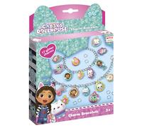 Totum Gabby's Dollhouse Charm Bracelets, Two DIY Kits with Various Glittery Charms and Characters. Suits Ages 3 Years +.