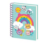 Gabby's Dollhouse Charm Silicone Wirebound Notebook In Light Blue Light Blue