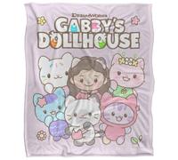 Gabby'S Dollhouse Chibi Friends Silky Touch Super Soft Throw Blanket 152 X 127 Cm