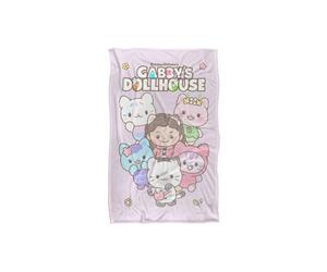 Gabby's Dollhouse Chibi Friends Silky Touch Super Soft Throw Blanket Multi
