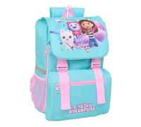 GABBY'S DOLLHOUSE Children's Backpack, Expandable, Easy to Clean, Ideal for Children of Different Ages, Comfortable and Versatile, Quality and Durability, 28.5 x 15 x 41 cm