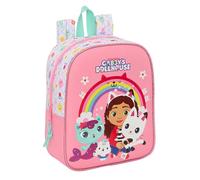 GABBY'S DOLLHOUSE Children's Backpack, School Backpack, Adaptable to Cart, Ideal for Nursery, Comfortable and Versatile, Quality and Strength, 22 x 10 x 27 cm
