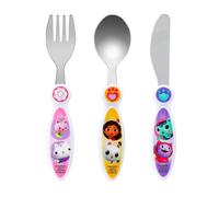 Gabby’s Dollhouse Children's Kids 3pcs Cutlery Set - Knife/Fork/Spoon