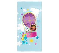 Gabby's Dollhouse Up Up The Air Cotton Towel in Bright Blue Gabby's Dollhouse Bright Blue