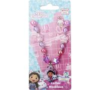Gabby's Dollhouse Children's Necklace with Character Pendant and Decorative Beads in Star and Flower Shape | Official Costume Jewellery for Girls Over 3 Years, Ideal for Gift and Symbolic Play
