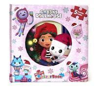 Gabby's Dollhouse Christmas My First Puzzle Book - Jigsaw Puzzles for kids, 10-page board book, 5 puzzles to enjoy