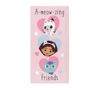 Gabby's Dollhouse Cotton Towel A-meow-zing Friends Bath Beach Pool 140cm x 70cm