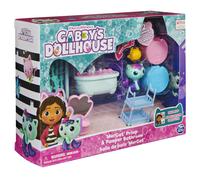 Gabby's Dollhouse , Primp and Pamper Bathroom with MerCat Figure, 3 Accessories, 3 Furniture and 2 Deliveries, Kids Toys for Ages 3 and up