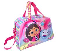 Gabby's Dollhouse Duffel Bag Gym Bag Single Compartment with Shoulder Strap 40cm Travel Bag for Moms and Children, Fuchsia, 40 cm, Holdall