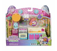 DreamWorks Gabby's Dollhouse Fairylandia Cakey Cat's Fairy Kitchen 10-Piece Set with Pop-Up Art and Play Kitchen Accessories, Pretend Play Toys Set for Kids, Ages 3+