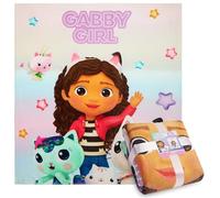 Gabby's Dollhouse Fleece Bed Blanket for Kids Super Soft Blanket Fleece Throws 150 x 130cm Warm Blankets - Gifts for Girls