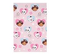 Gabby's Dollhouse Fleece Stars & Hearts Blanket in Pink Gabby's Dollhouse Pink