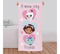 Gabby's Dollhouse Friends Beach Towel - Pink