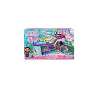 Gabby's Dollhouse Gabby et la Maison Magique Gabby Cruise Ship - 2 Gabby Cat Figurines 16 Accessories - Luminous Effects - Cartoon Gabby and The
