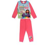Gabby's Dollhouse, Girls 2 Piece Pyjamas Set Featuring Gabby, Pandy Paws & Cakey Cat, Pink, Age 4-5 Years
