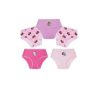 Gabby's Dollhouse Girls Knickers, Comfy Breathable 100% Cotton Underwear for Kids - Pack of 5 (Purple/Pink, 6-7 Years)