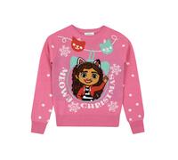 Gabby's Dollhouse Girl's Christmas Jumper in Pink | Size: 3-4 Years Gabby's Dollhouse Pink 3-4 Years