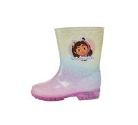Gabby's Dollhouse Girls Glitter Rain Boots, Light Up, Pink (Pink, UK Footwear Size System, Little Kid, Women, Numeric, Medium, 6)