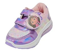Gabby's Dollhouse Girls Light Up Trainers for Girls Kids Flashing Lights Sports Shoes (Purple, UK Footwear Size System, Little Kid, Numeric, Medium, 11)