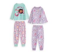 Gabby's Dollhouse Girls Multicoloured Character Long Sleeve Long Leg Pyjama Set - 4-5 Years
