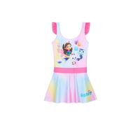 Gabby's Dollhouse Girl's One Piece Swimming Costume Swim Dress Swimsuit Swimwear Beach Pool | Size: 3-4 Years Gabby's Dollhouse Multicolor 3-4 Years
