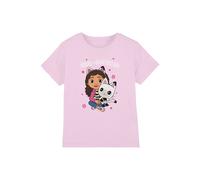 Gabby's Dollhouse Girl's Purrfect Friends T-Shirt Light Pink | Size: 5-6 Years Gabby's Dollhouse Light Pink 5-6 Years
