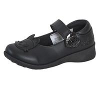 Gabby's Dollhouse Girls School for Kids Pandy Paws Black Shoes Hard Wearing Sole Black Easy Fasten Strap