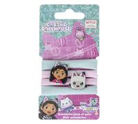 Gabby's Dollhouse Hair Ties Beauty Set for Girls, Set Includes 4 Hair Ties