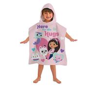 Gabby's Dollhouse Here for Hugs 100% Cotton Hooded Poncho Beach Towel Multi