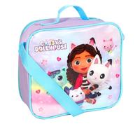 Gabbys Dollhouse Insulated 3 Piece Lunch Bag, Sandwich Box & Bottle Set for School & Travel 3pc Set