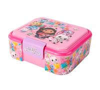 Gabby's Dollhouse Kids Lunch Box with Compartment - BPA Free Bento Boxes | Rectangular School & Travel Food & Snacks Box, Officially Licensed Cute Plastic Sandwich Container for Boys & Girls