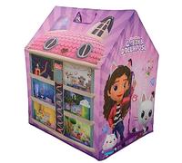 Gabby's Dollhouse Kids' Play Tent | Officially Licensed Design for Imaginative Indoor & Outdoor Pink Play Story Teepee Den Hideaway | Age 2+