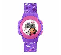 Gabby's Dollhouse Kids Purple Silicone Strap Digital Watch