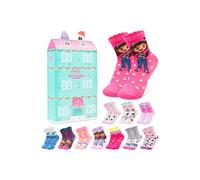 Get Trend Gabby’s Dollhouse Socks Advent Calendar 2025 for Girls Size 9-13, 24 Pairs of Breathable Trainer Casual Socks, Christmas Gifts for Her (Multi Gabby’s Dollhouse)