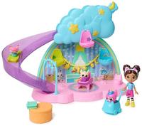 Gabby's Dollhouse Kitty Care Playset, 17-Piece Playset with 4 Toy Figures | Nursery Adventures, Gabby & 3 Kitties, Dollhouse Furniture, Slide, Pretend Play, Kids Toys for Girls & Boys Ages 3+